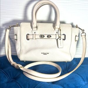 Coach Cream Leather Satchel, Shoulder bag